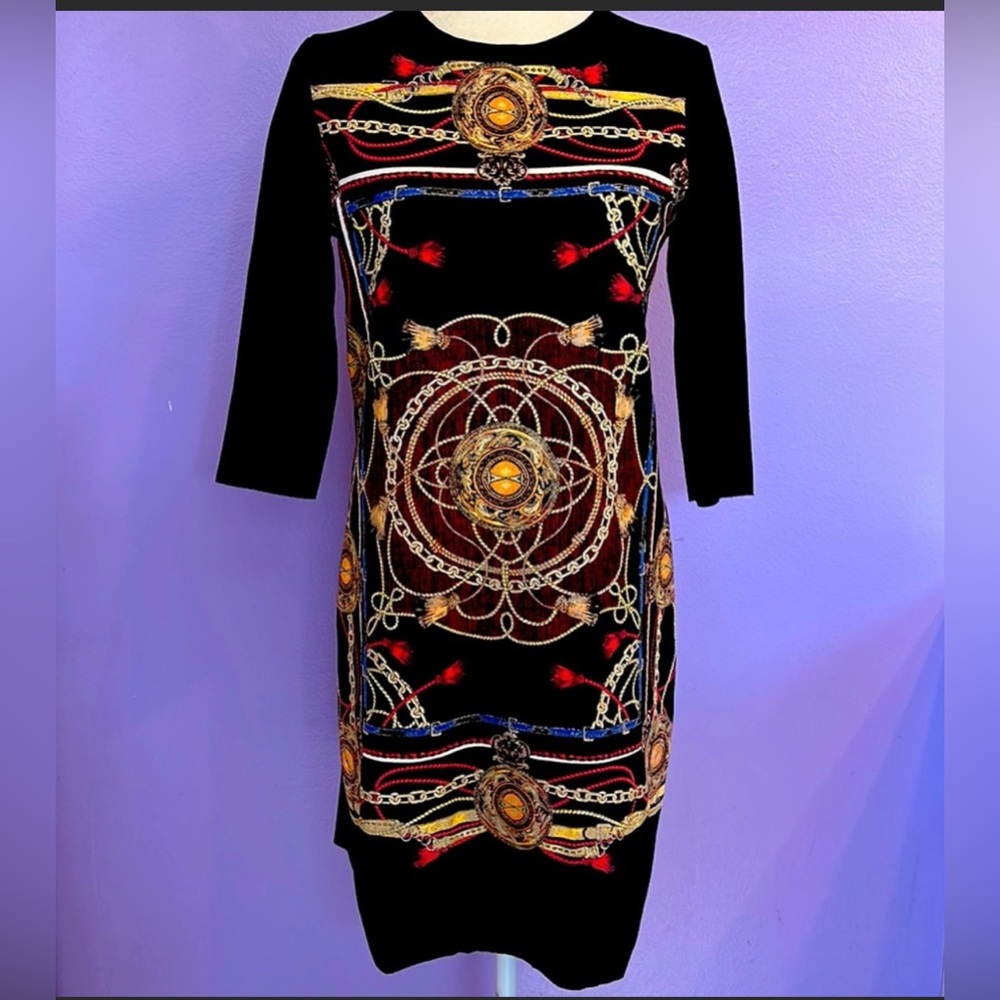 Zara Goth Geometric Gothic Basic Tunic Dress - image 7